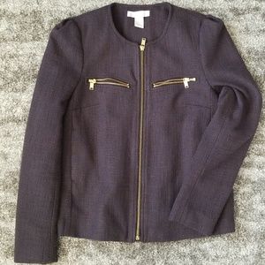 Zip Front Blazer